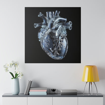 Matte Canvas - Glass Heart