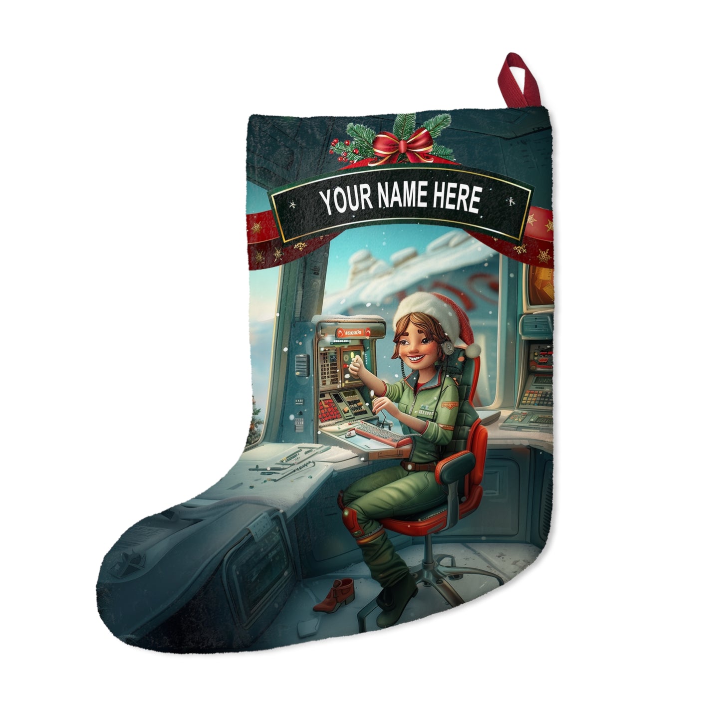 Santa's Dispatcher Stocking
