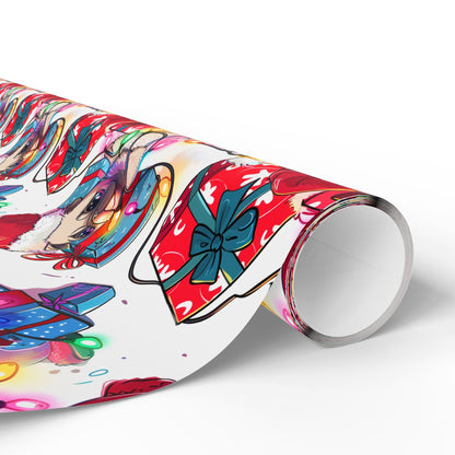 Christmas Pug Wrapping Paper