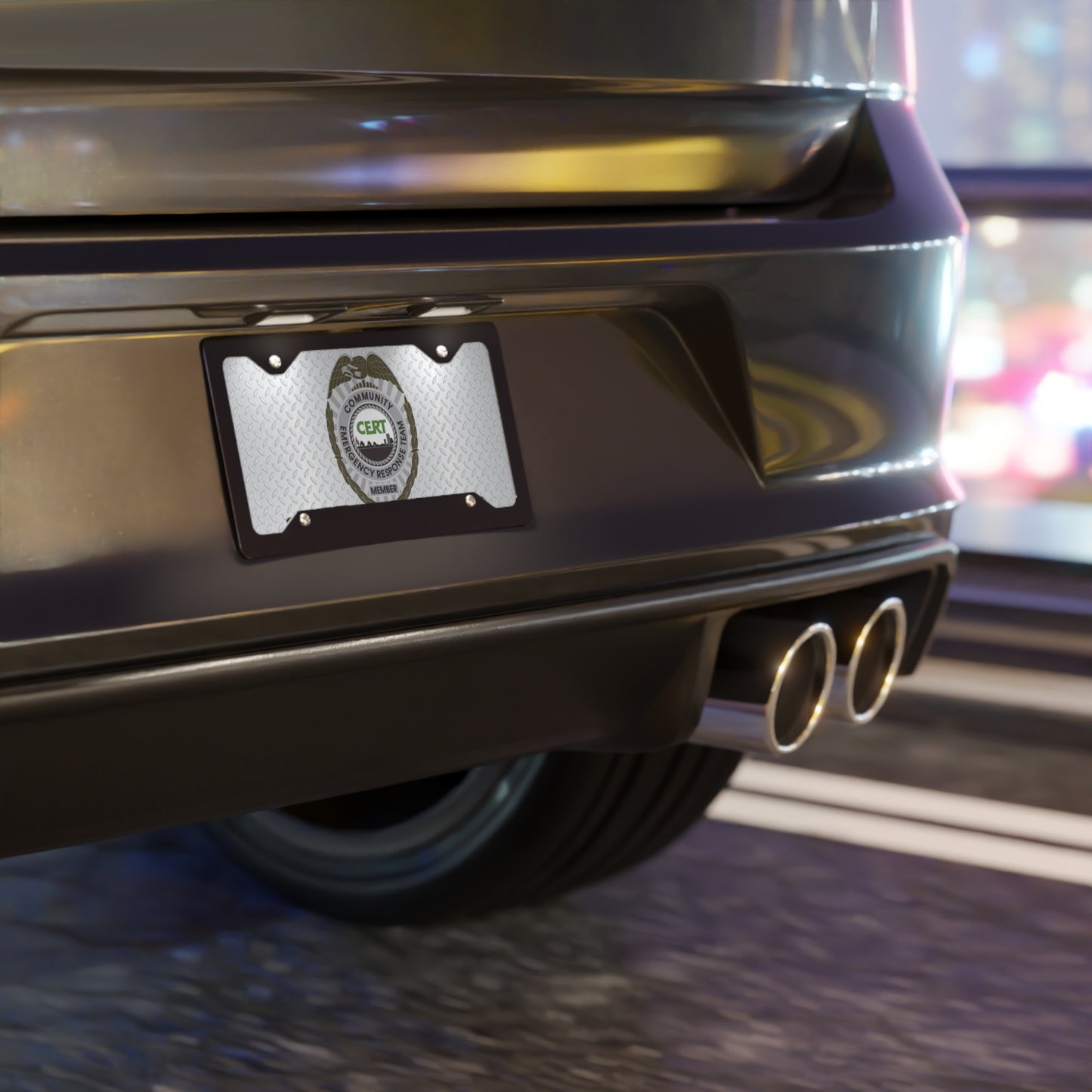 CERT Badge License Plate