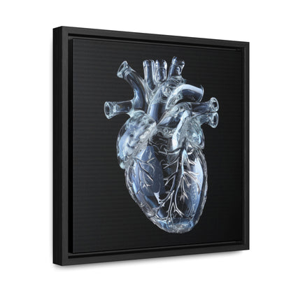 Framed Canvas - Glass Heart