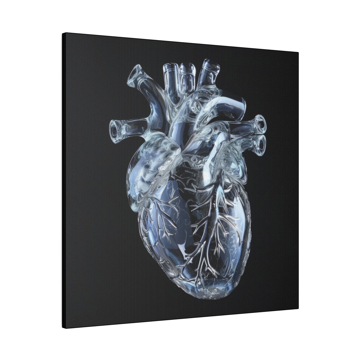 Matte Canvas - Glass Heart