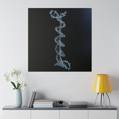 Matte Canvas - Glass DNA Strand
