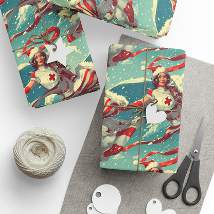Superhero Nurse Wrapping Paper