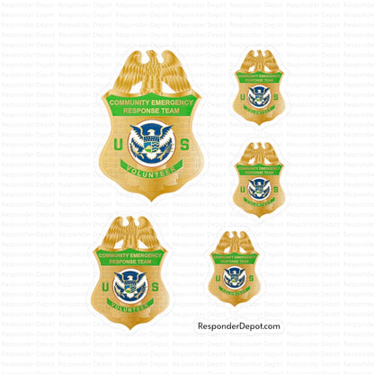 CERT Badge Decal Set