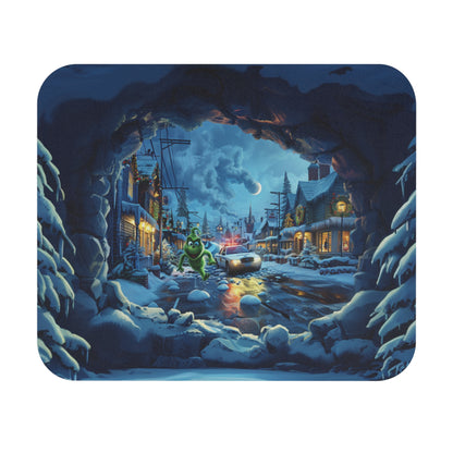 Running Grinch Mouse Pad