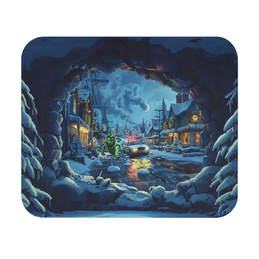 Running Grinch Mouse Pad