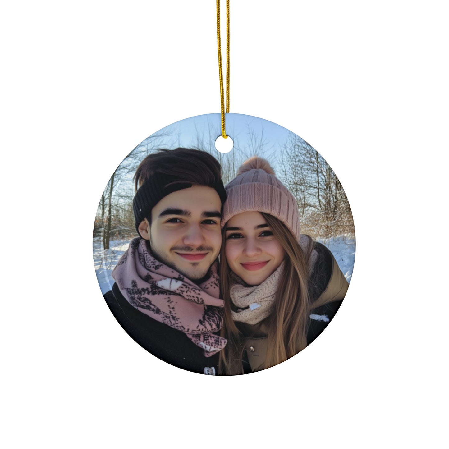 Custom Photo Ceramic Ornament