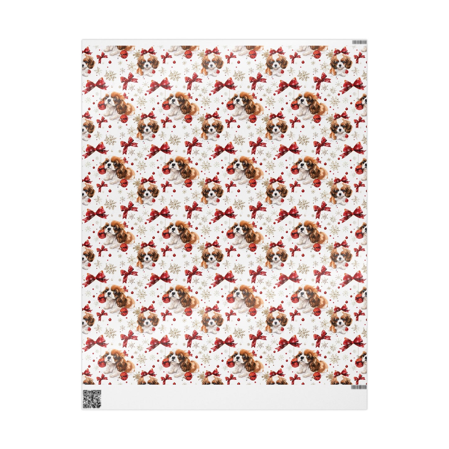 Dog with Bows Wrapping Paper
