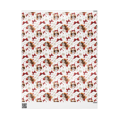 Dog with Bows Wrapping Paper