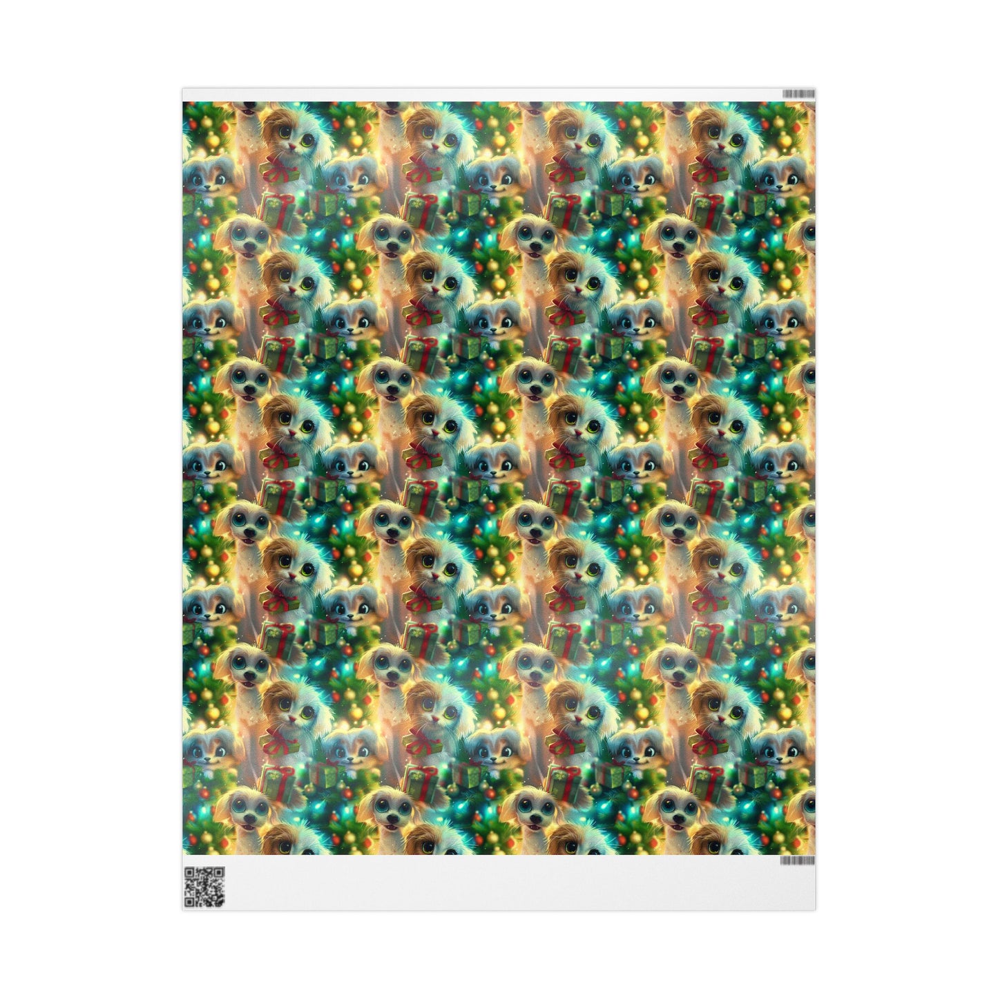 Puppy & Kitten Wrapping Paper