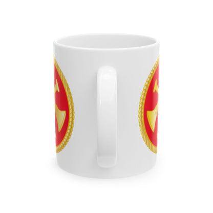 Rank - 3 Bugles - Red Mug