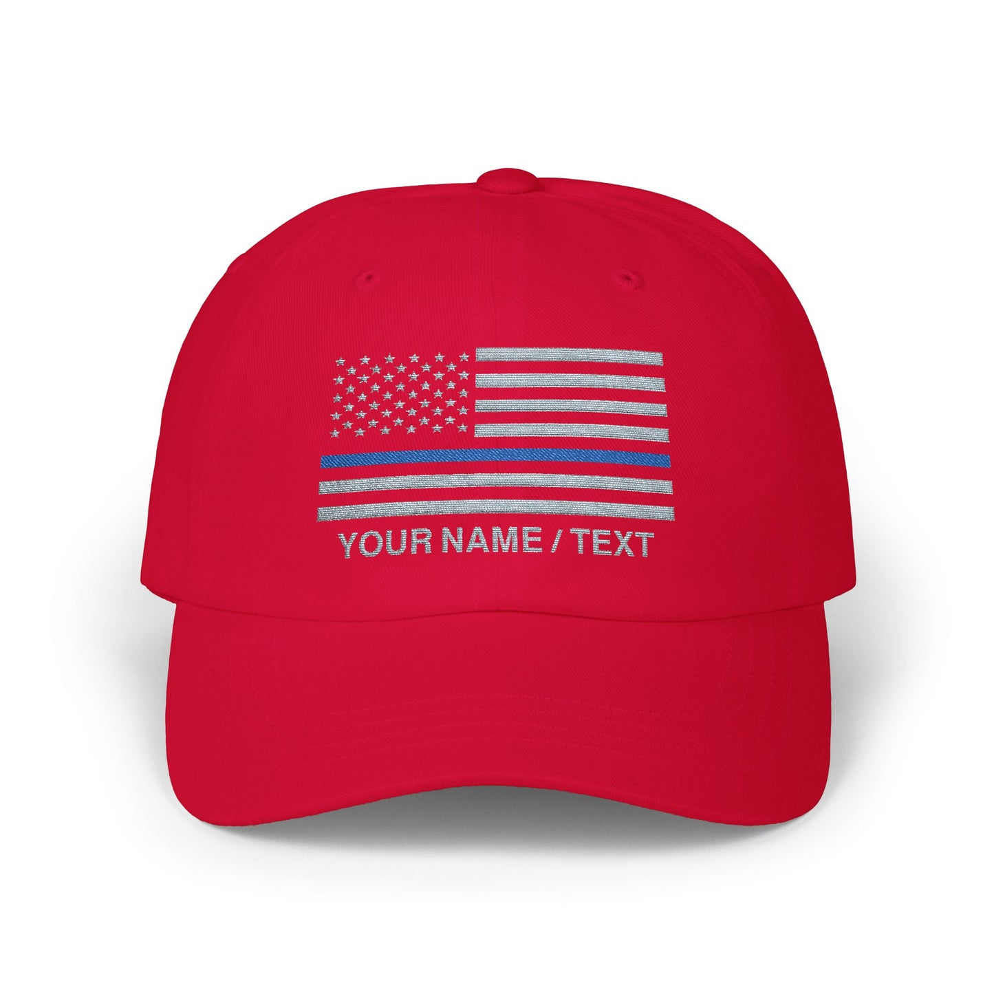 American Flag Custom Blue Line Baseball Cap