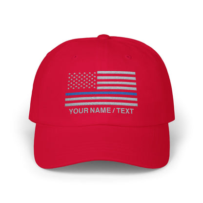 American Flag Custom Blue Line Baseball Cap
