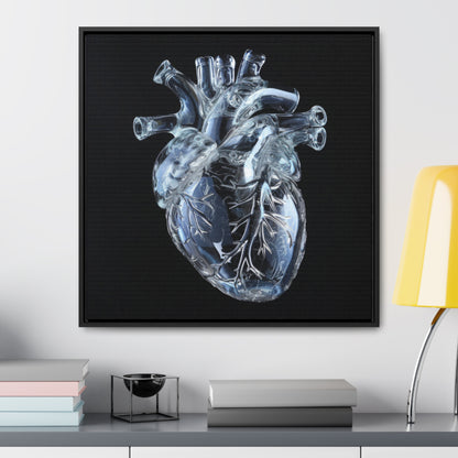 Framed Canvas - Glass Heart