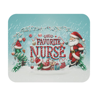 Santa's Favorite Nurse Mouse Pad