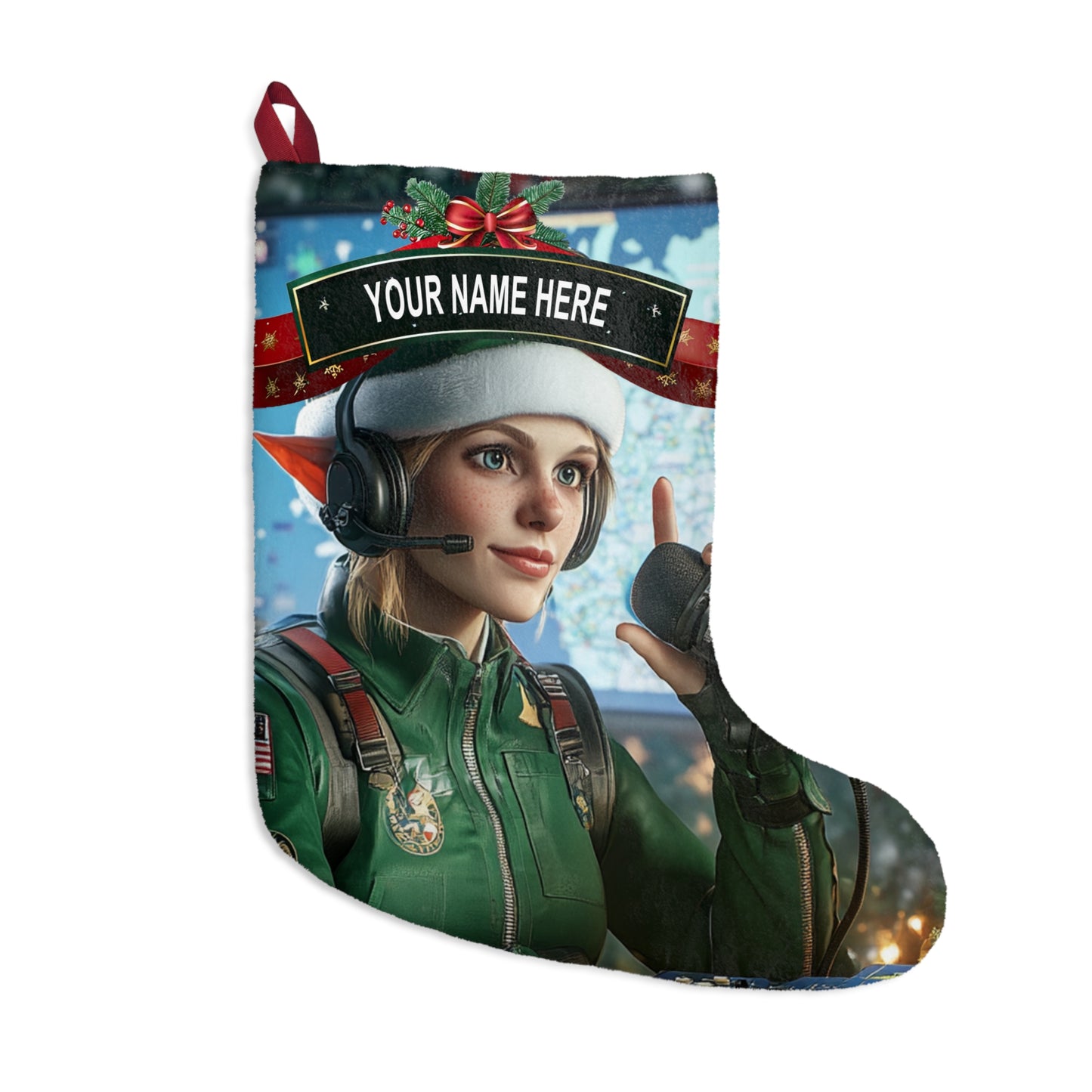 Elf on Dispatch Stocking