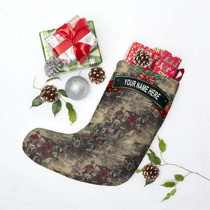 Vintage Firefighters Stocking
