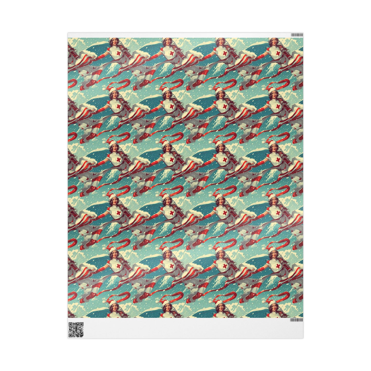 Superhero Nurse Wrapping Paper
