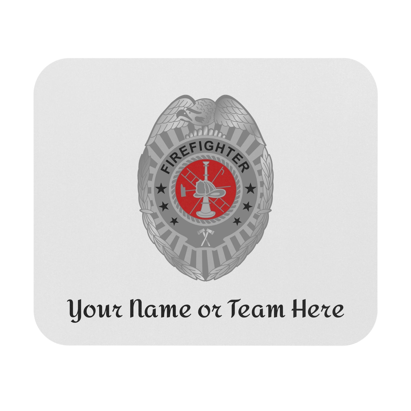 Firefighter Badge Custom Mouse Pad
