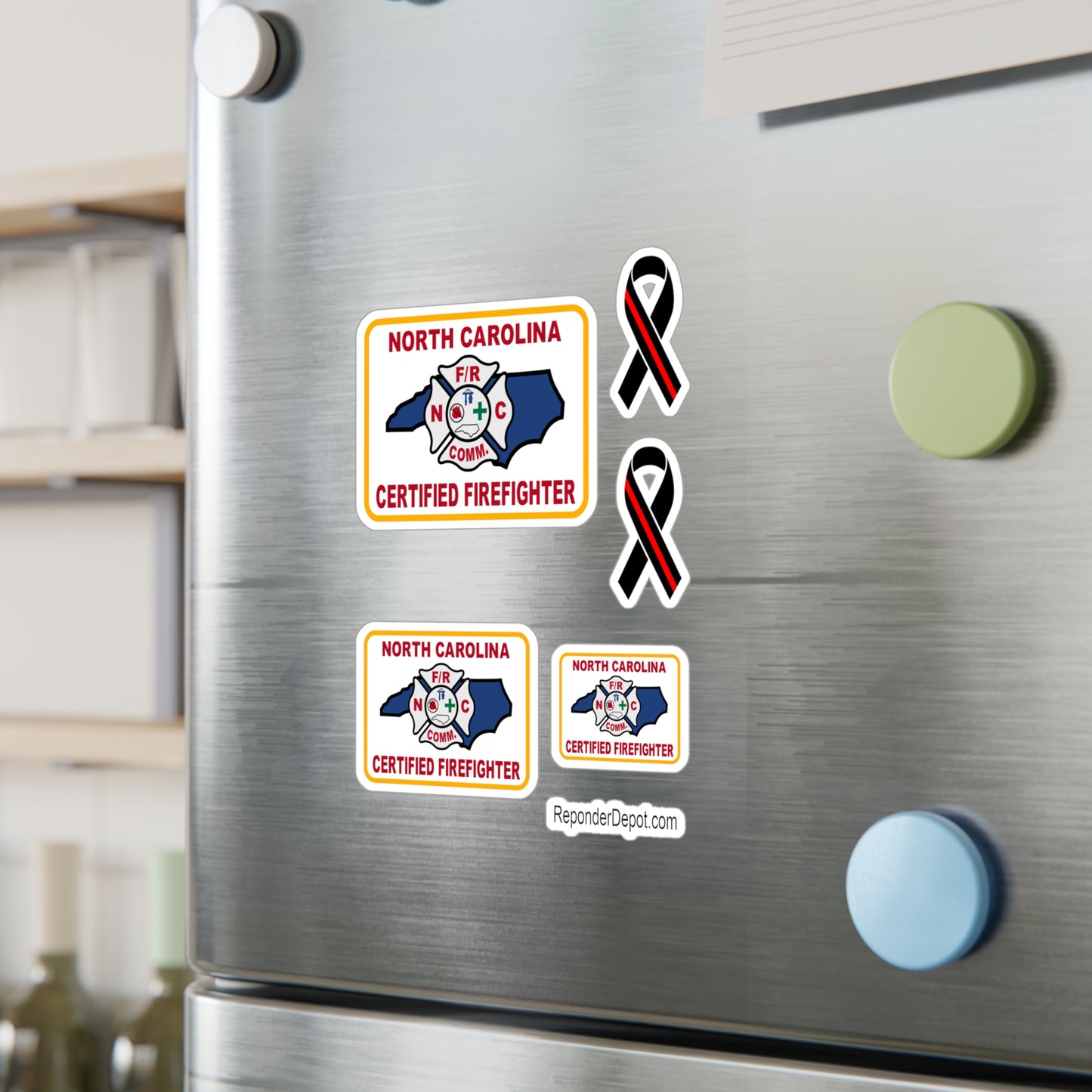 NC Certified Firefighter Decal Set
