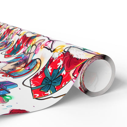 Christmas Pug Wrapping Paper