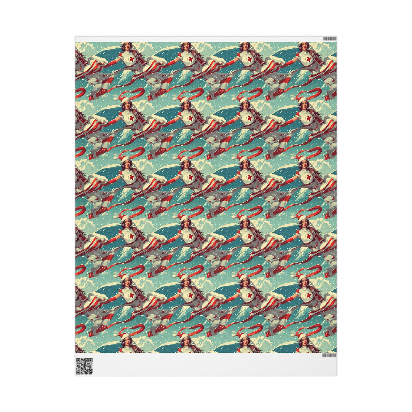 Superhero Nurse Wrapping Paper