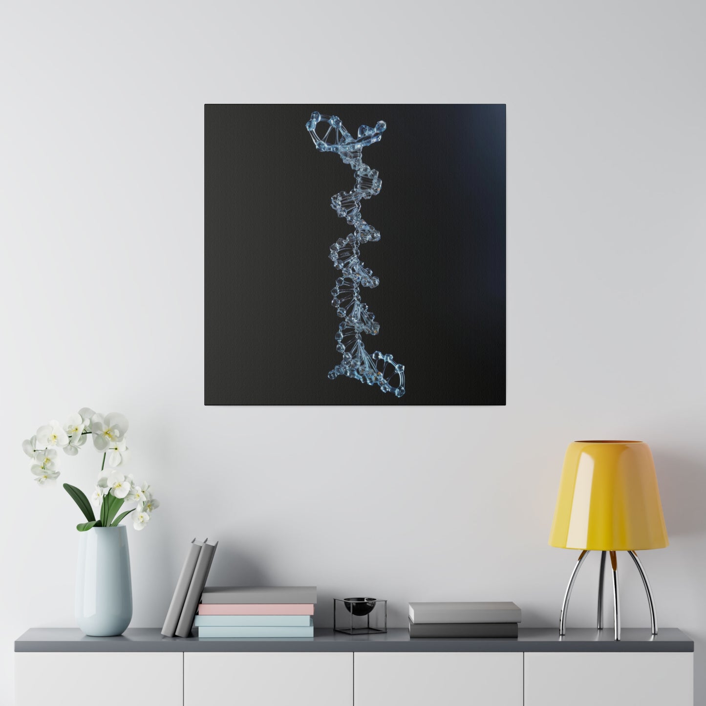 Matte Canvas - Glass DNA Strand