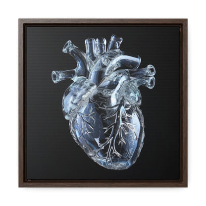 Framed Canvas - Glass Heart