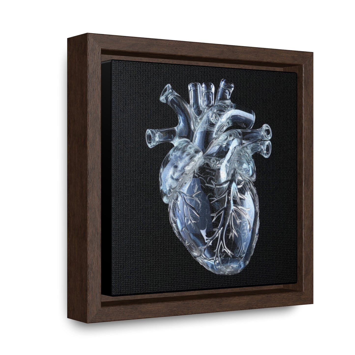Framed Canvas - Glass Heart