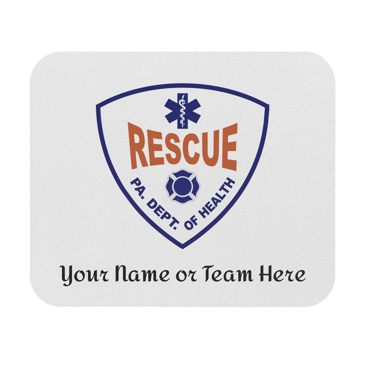 Mouse Rescue Medal PA Rescue Custom Mouse Pad – Responder Depot