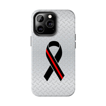 Red Line Ribbon Tough Phone Cases