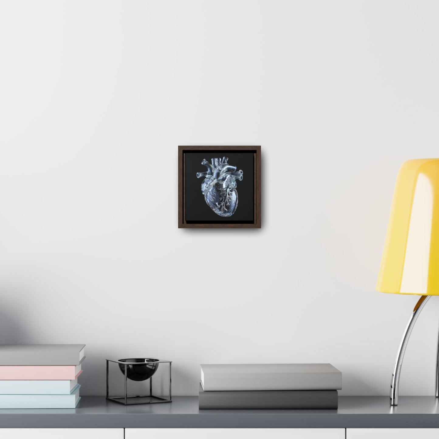 Framed Canvas - Glass Heart