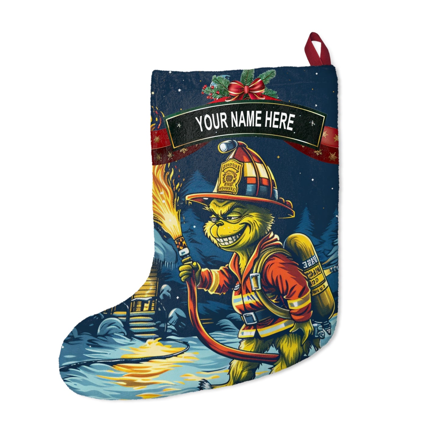 Mean Green Firefighter Stocking