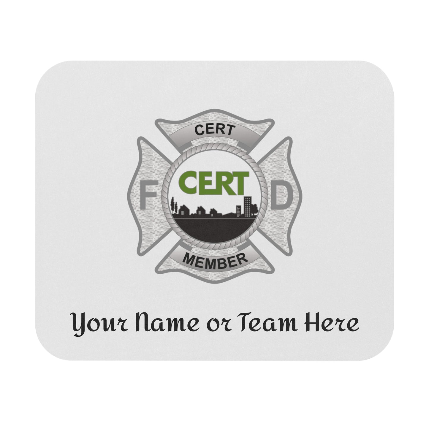 CERT FD Badge Custom Mouse Pad