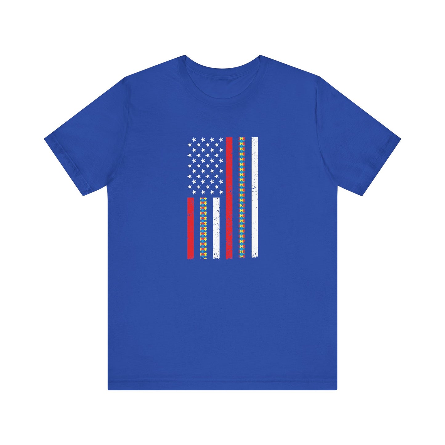 Autism American Firefighter Flag T-Shirt