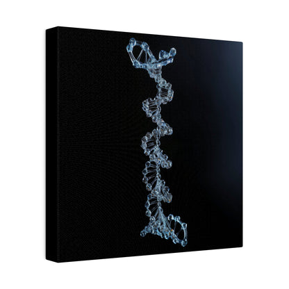 Matte Canvas - Glass DNA Strand