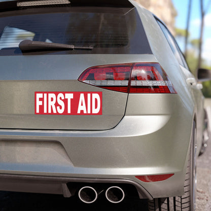 First Aid Car Magnet