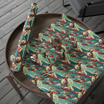 Superhero Nurse Wrapping Paper