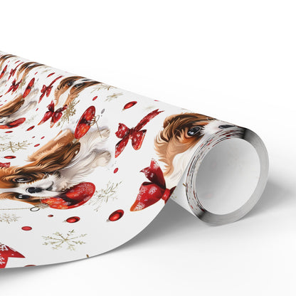 Dog with Bows Wrapping Paper