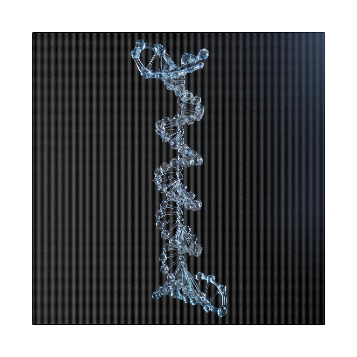 Matte Canvas - Glass DNA Strand