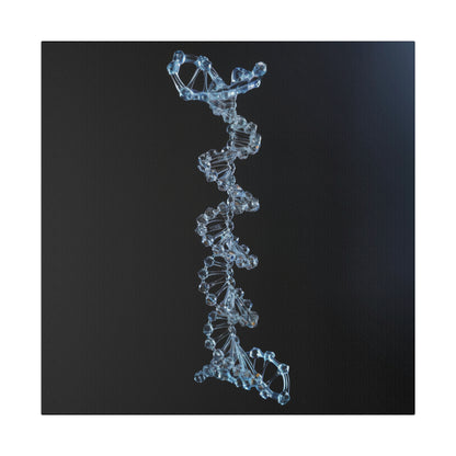 Matte Canvas - Glass DNA Strand