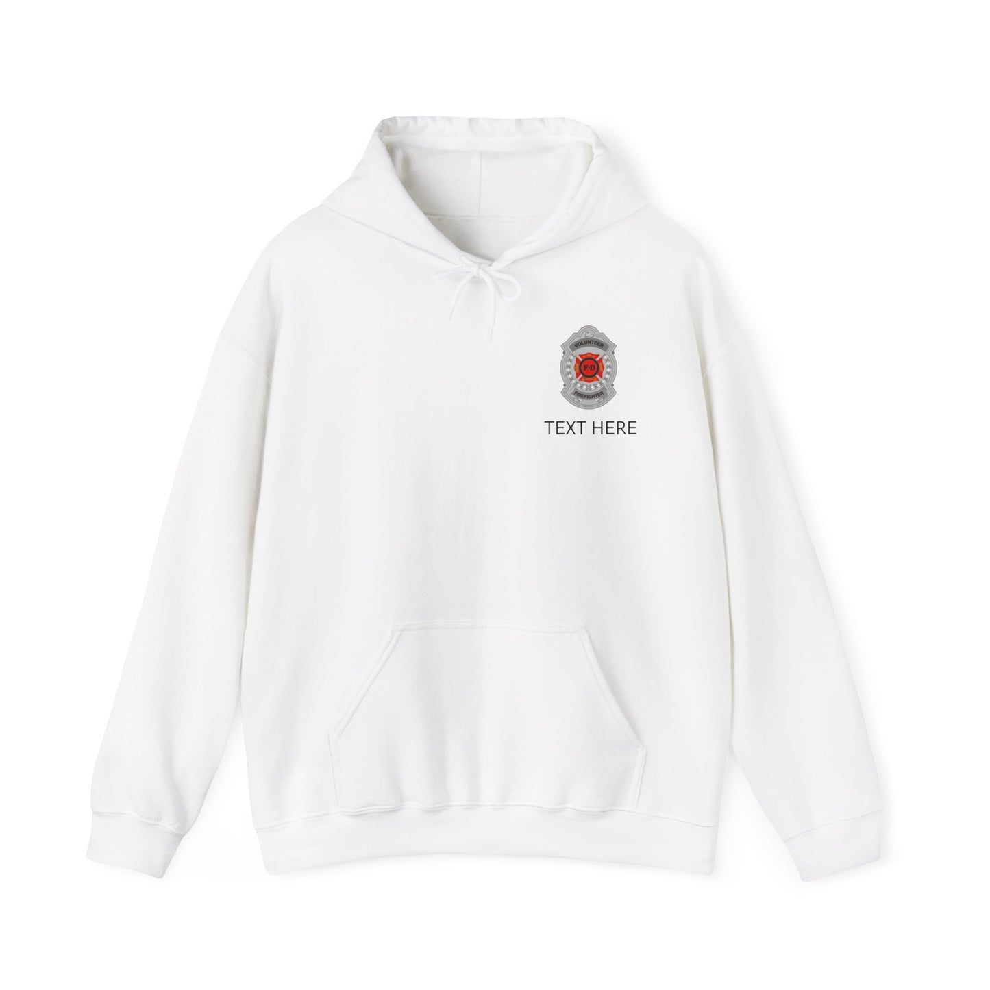 Volunteer Firefighter Badge Hoodie