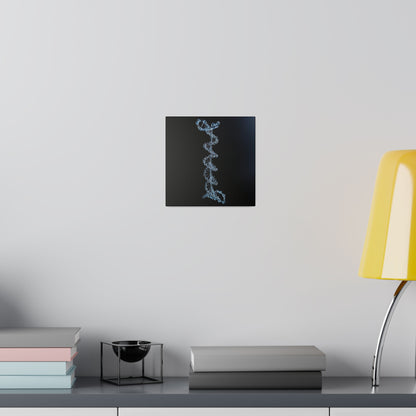 Matte Canvas - Glass DNA Strand