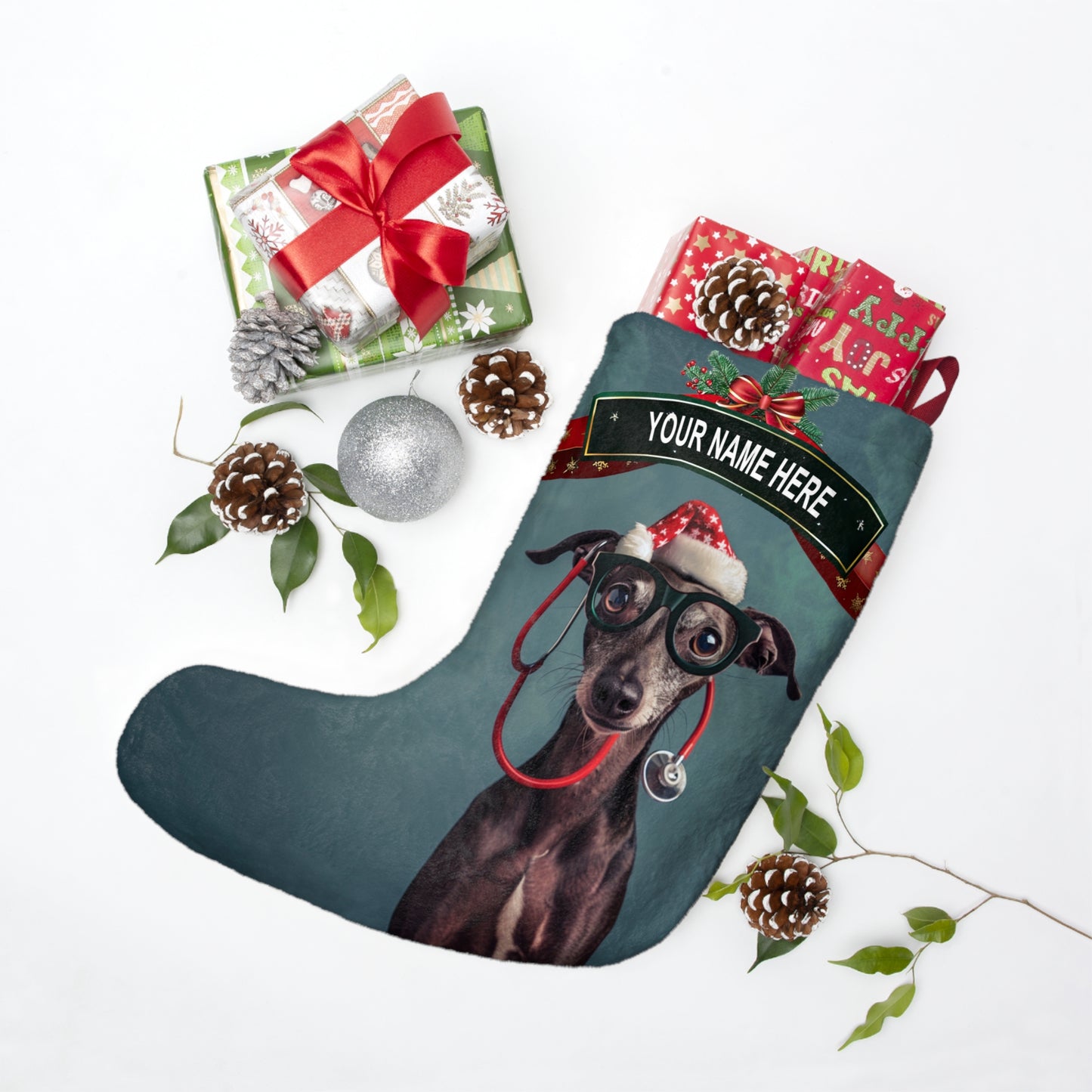 Santa's Vet Tech Stocking