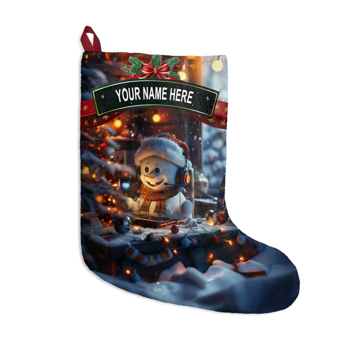 Snowman Dispatcher Stocking