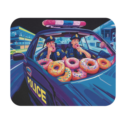 Police Donuts Mouse Pad