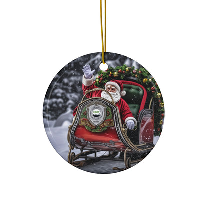 Santa's CERT Sled Ornament