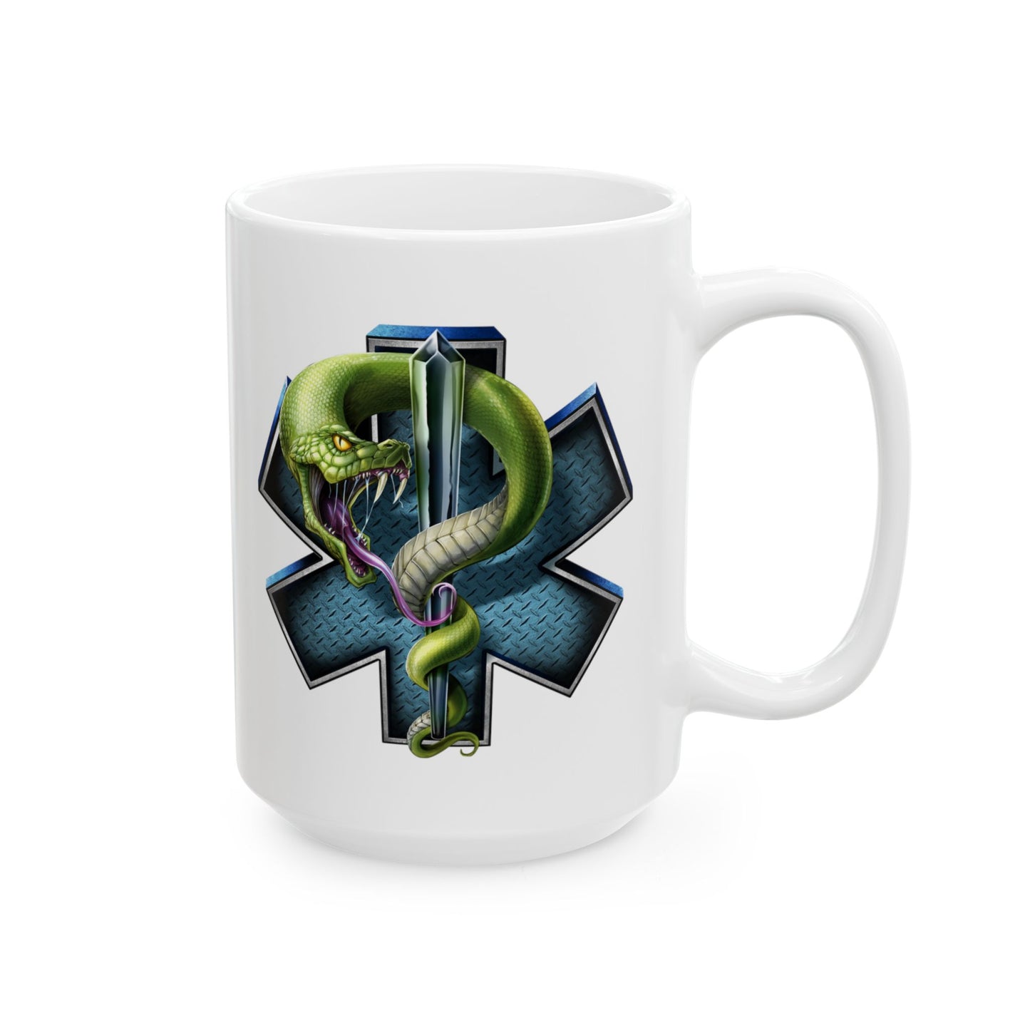 Star of Life and Snake Mug