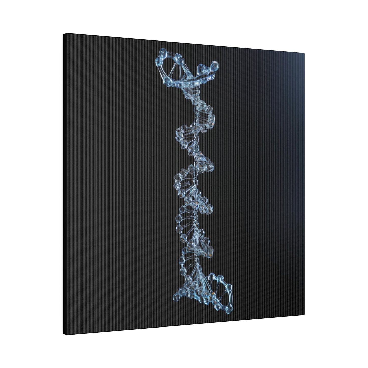 Matte Canvas - Glass DNA Strand